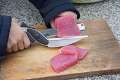 Kitchen Smart Cutter 2 In 1 Knife & Chopping Board. 