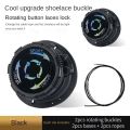 1Pair Simple Versatile Rotating Metal Wire Swivel Automatic Buckle Rope Sneaker ShoeLaces for Kids Adult No Tie Shoe Laces Quick Lock Shoestrings. 