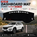 Hyundai Tucson 2020-2025 Sun Protection Velvet Dashboard Mat | Anti-Glare Dash Cover | Custom Fit Interior Dashboard Carpet. 