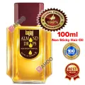Bajaj Almond Drops Hair Oil ( ) - 100 ml     300 percent more vitamin than coconut oil     Soothing mild almond fragrance     Light non sticky hair oil     Does not freeze in winters     Suitable for any hair style     It is enriched with sweet almond. 