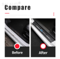 FOR HONDA Black Protector Sill Scuff Cover Car Door Plate Sticker Carbon Fiber Anti Scratch Set (4 pieces). 