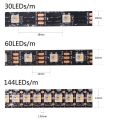 DC5V SK6812 RGBW (Similar WS2812B) 4 In 1 30/60/144 Leds/Pixels/m Individual Addressable IC Led Strip Light IP30/IP65/IP67. 