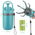 1 Piece Portable Dog Poop Convenient Pet Waste Cleaner for Dog Walkers, Comes with 1 Roll of Trash Bags. 