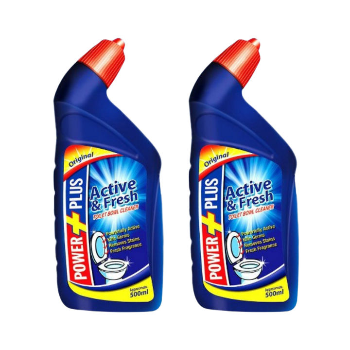 Toilet Cleaner - Bathroom Cleaner - Toilet Bowl Cleaner - Power Plus Toilet Bowl Cleaner 500ml Pack of 2