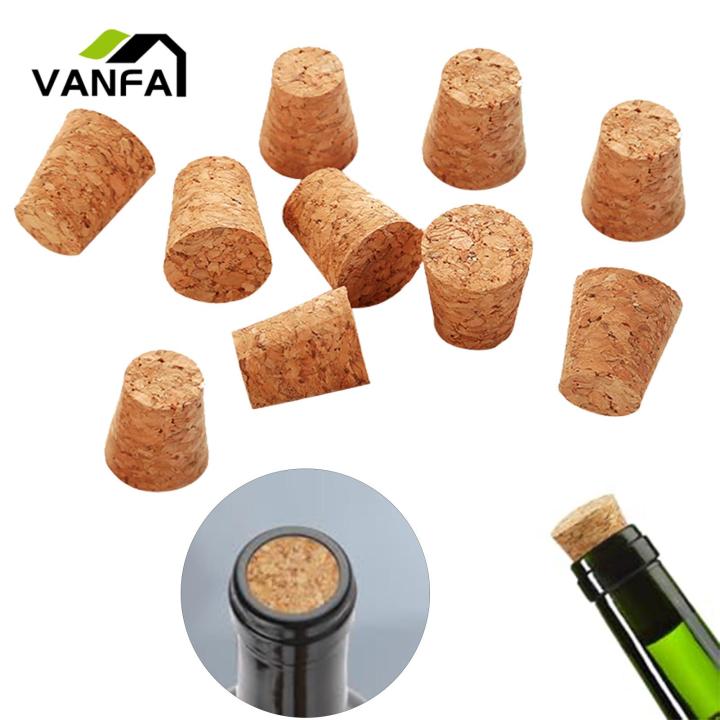 Wine Bottle Cork 10pcs Biodegradable Wooden Wine Bottle Stoppers Leakproof Reusable Corks for Wine Bottles Southeast Asian Buyers' Choice Replacement Corks for Opened Bottles