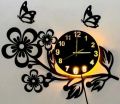 Flower Shaped Wooden Wall Clock Unique Decorative Flower Design Stylish Quartz Clock for Home and Office Décor. 