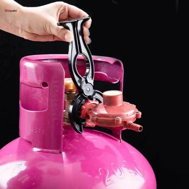 Gas Tank Pressure Reducing Wrench, Cylinder Tank Wrench, Labor Saving Portable Manual Tool 2 in 1 Nutcracker for Liquefied Gas Tank