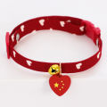 Cat Collar Adjustable Fashionable Pet Cat Necklace Collar with Bell Pendant. 