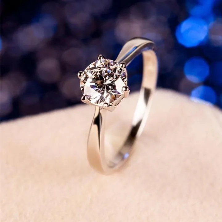 Diamond Ring Stainless Steel Ring For Girl Woman