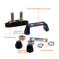 Heavy-Duty Two-Stud Battery Post Terminal Kit Double Stud Terminal M10 Bus Power Terminal Ground Terminal Block Power Distribution Cover. 