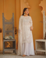 Wedding Wear Fancy Sequince Embroidered Shirt for Women with Dupatta Flapper (3-Piece Suit) Fancy Wedding Dresses for Women. 