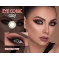 Grey 3 Tone Color Eye Contact Lenses with free Kit Multi Color. 