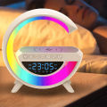 BT-3401 LED Display Wireless Phone Charger Bluetooth Speaker With Seven Color Selections, Alarm Clock, FM Radio. 