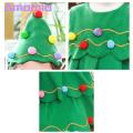 Children Christmas Tree Performance Costumes Festive Christmas Tree Costume Set for Girls Easy to Clean Xmas Hat Dress for Performance Cosplay Perfect Holiday Gift Christmas Costumes for Kids. 