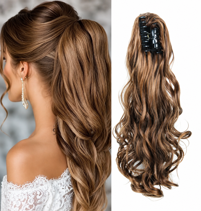 Pony tail Extension For Girls 26 inch Blond Color