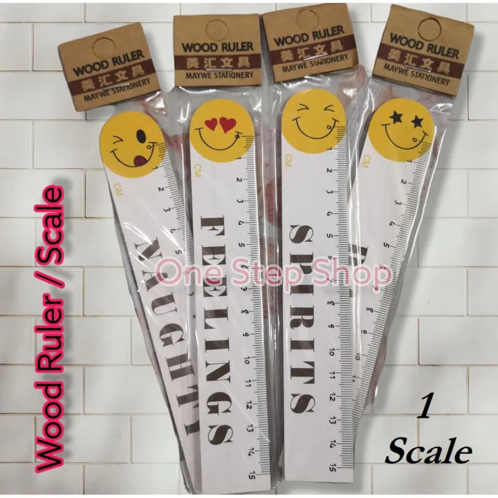 Smile Design Ruler Smiley Wooden Scale / Ruler | Daraz.pk