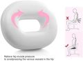 Ring Cushion Memory Foam for Pain Relief and Comfort, Hypoallergenic Washable Cover, Donut Seat for Piles and Pressure Relief, Black. 