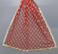 Beautiful Fancy Net Dupatta In Red Colour 72 x 31 Inches For Parties n Functions n Events For Girls n Ladies- Best Shop SubRung. 