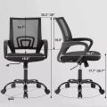 Shizi Office Revolving Chair for Staff - Computer Chair (Black). 