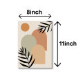 set of 6 abstract art wooden canvas frames for wall decoration / sticky photo tiles. 