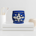 Multan Blue Pottery Vase, 5"x5" – Traditional Handcrafted Decorative Piece.. 