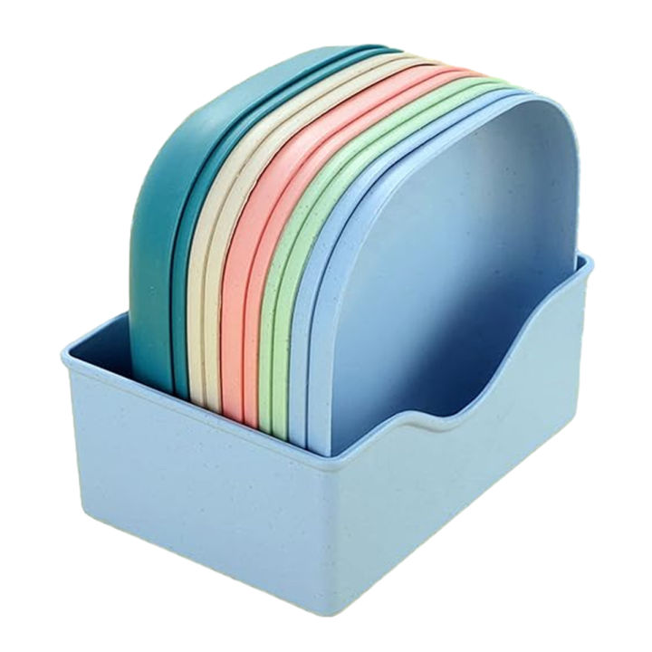 10Pcs Multifunction Spit Bone Dish Household Food Grade Plastic Spit