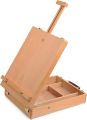 Portable Painting Storage Box Easel Beechwood Easel Box Adjustable Table Ske.tch Box Easel Wooden Artist Storage Case Easel for Drawing, Painting. 