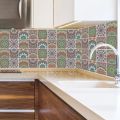Premium Mosaic Self Adhesive Wallpaper Sticker, PVC 2D Waterproof Oilproof Ceramic Tiles Stickers Toilet Tile Wall Paper Wall Tiles 8"x8" (6 Sheets). 