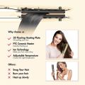 Kipozi  1 inch Professional  Titanium Flat Iron Curling Iron Dual Voltage Hair Straightener Anti Frizz Digital Display (KIPIZO-137 Gold). 