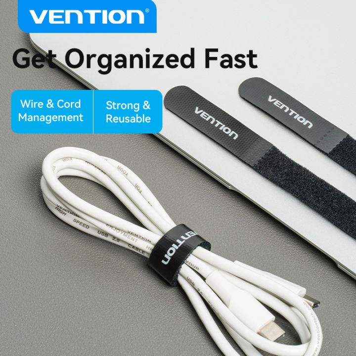 Cable Service Loop Protector Vention Self-adhesive Velcro tape USB Cable Protector Hook Loop Cable ...