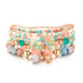 Beads Bracelet Set For Women Summer Colorful Beaded Chain Bangle Girls Boho Jewelry Accessories Bohemian Handmade. 