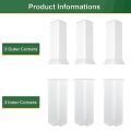 High Quality 82MM Height Baseboard Corner Blocks Self Adhesive Inside and Outside Corners Wall Base Moulding Trim Connector Skirting Board Wall Corner Decor. 