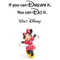 IF YOU CAN DREAM IT YOU CAN DO IT DISNEY QUOTE WALL DECAL ( 26 BY 14  INCHES). 