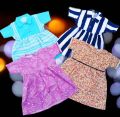 pack of 4 premium quality frock for baby girls newly born to 3 years(random design and color).. 