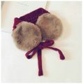 orean Version lush bo s Children ompon Earmuffs All- aby Wool Scarf ibs. 