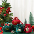 Portable Santa Claus Cloth Bag Gift Bag Candy Apple Bag Christmas Tree Decorations Home Table Decoration 2023 Christmas New Year Gift. 