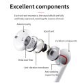 Gionee 100% Original Imported Genuine Handsfree-Earbuds-Earphones-Headset-Phone Headphone With Mic 3.5mm Best Wired Earphone Mobile Handsfree for Gaming PUBG Hand Free with Mic Handfree for Girls - White. 