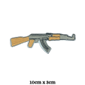 AK-47 Military Rifle Embroidery Iron On Patch Sew on Badge For Bag Cap Applique t shirt. 