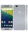 Nexus 6P  Silver Brushed Metal Texture Mobile Skin. 