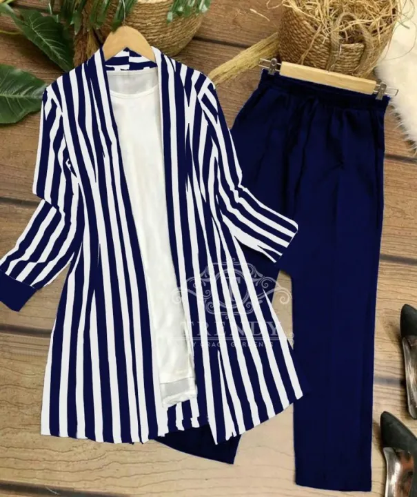 Stylish%20Stitched%20Coat/Gown%203%20Pcs,%20Royal%203%20Pcs%20(Gown+Shirt+Trouser)%20Casual%20Dresses%20For%20Women%20-%20Image%202