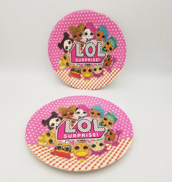 LOL SURPRISE THEME THEME PAPER PLATES ( PACK OF 10 PAPER PLATES )
