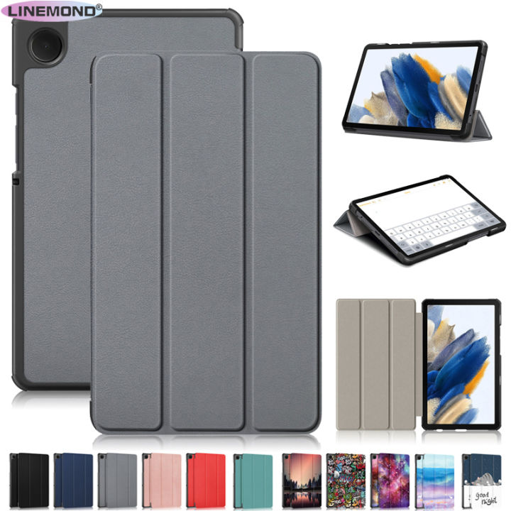 For Samsung Tab A9 Case 8inch Tri-Fold Magnetic Leather Stand Tablet Funda For Galaxy Tab A9 8 inch 2023 Case Coque SM-X110 X115 case