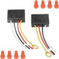 Touch Lamp Switch 2 Pack,Touch Lamp Control Module for Dimmable LED,Bulbs,Lamp Switch Replacement Kit with Wiring Caps. 