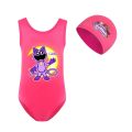 Stuffed Anime Smiling Critters Swimwear Kids Beach Wear One Piece Sleeveless Swimming Toddler Baby Girls Cartoon Swimsuit Bathing Suits. 