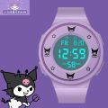 Sanrioed Anime Kuromi Children Smart Watch Kawaii Boy Sport Fitness Watch Girl Bracelet Cartoon Clock Wristwatches Kids Gift Toy. 