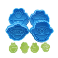 3D Sesame Street Elmo Cookie Cutter, Biscuit Hand Stamp Press Plunger Cutter Mold, Clown Theme Plunger Stamps. 