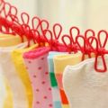 Elastic Clothesline Rop 185cm Portable Clothesline With 12 Clip (Random color). 
