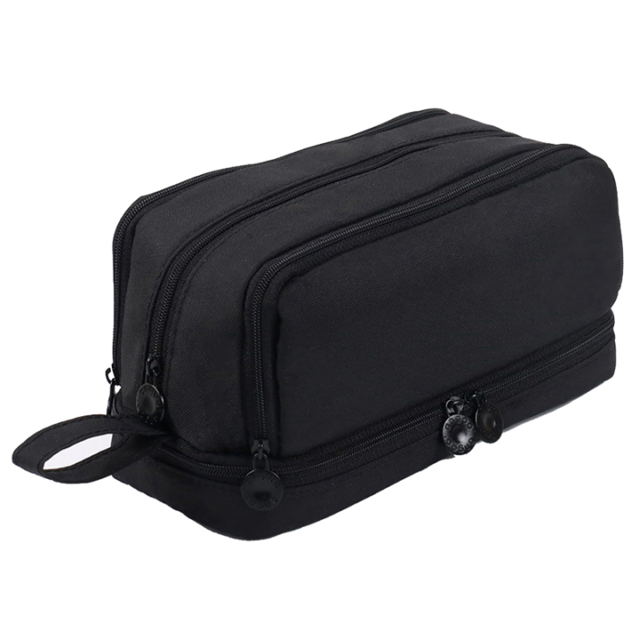 Capacity Pencil Case Pencil Pouch Pen Bag For School Stationery And Travel Black