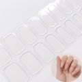 Transparent Color Semi-Cured Gel Nail Wraps Simple Adhesive Waterproof Long Lasting Gel Nail Stickers Harden In UV Lamp Need. 