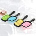 【DATA FROG Global MALL】Hollow Grid Dry Wet Use Scalp Massage Salon Hairstyle Hairdressing Comb Tangled Hair Brush Salon Comb. 